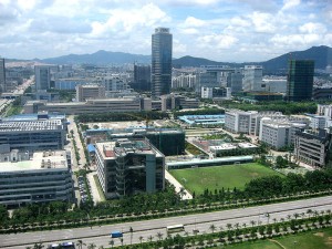 Shenzhen skyscrapers and urban development
