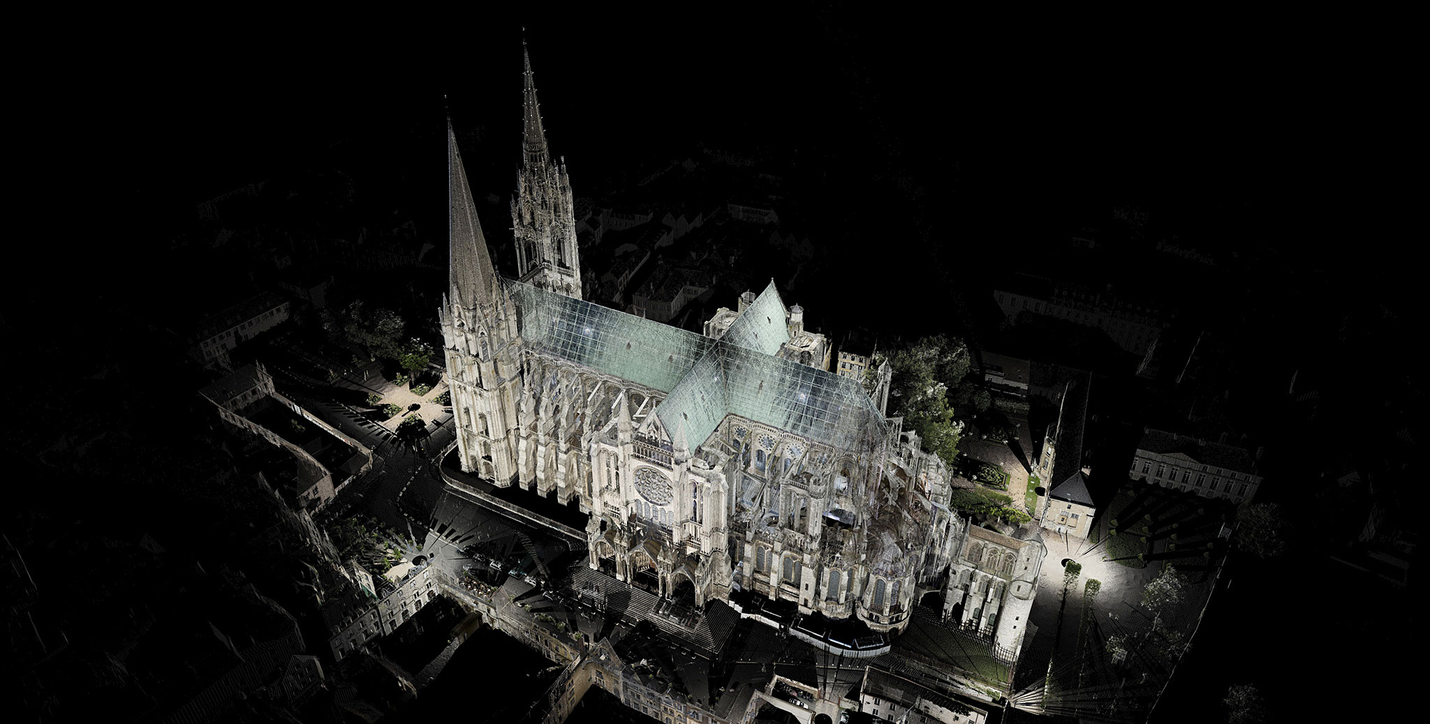 computer rendering of Notre Dame
