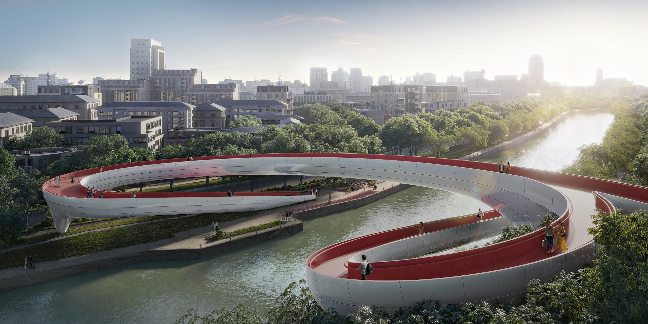 RMJM Milano's design for the pedestrian bridge project in China