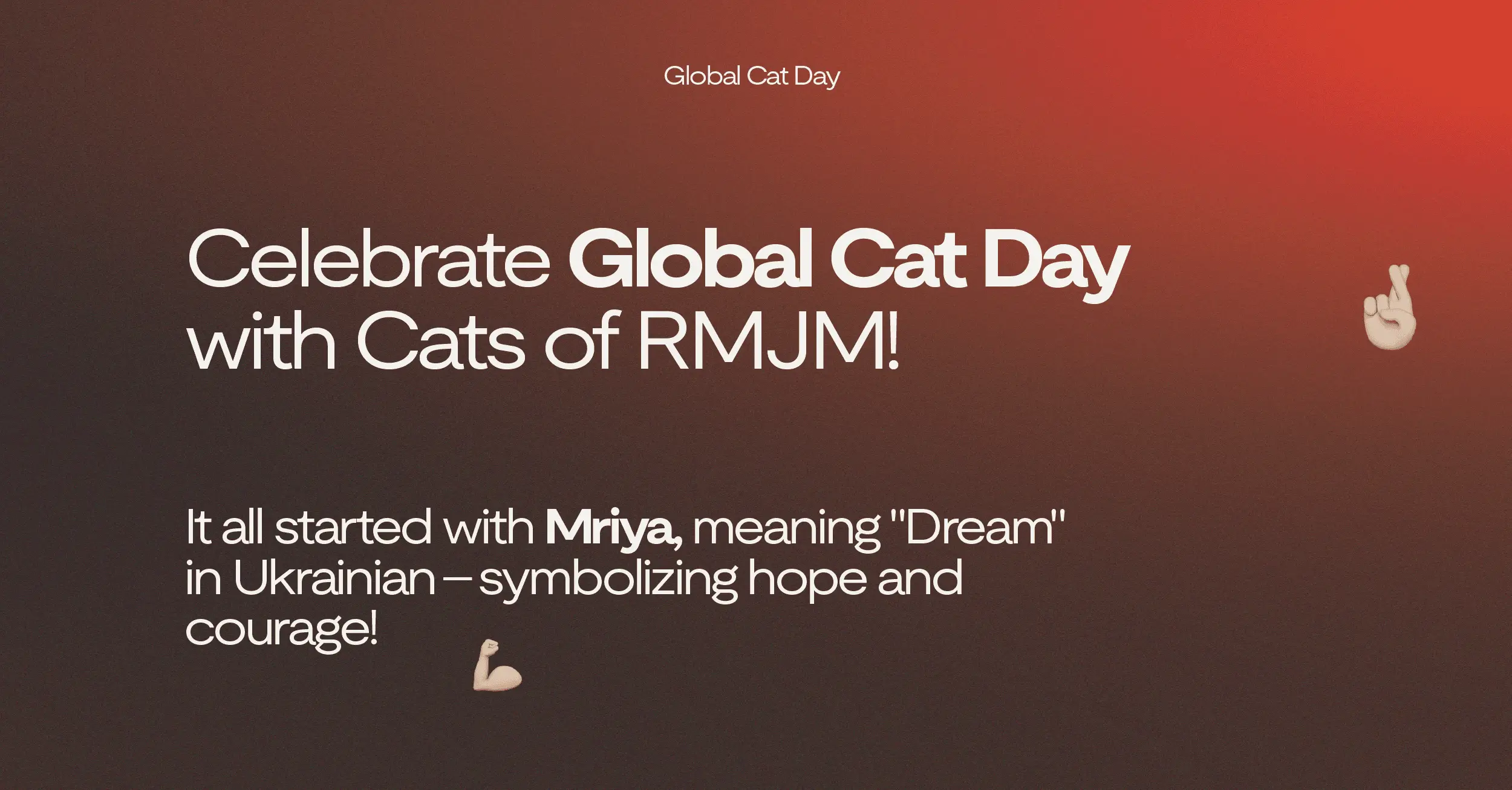 Celebrate Global Cat Day with RMJM!